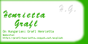henrietta grafl business card